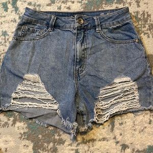 NWOT REWASH Distressed Jean Shorts Sz 5